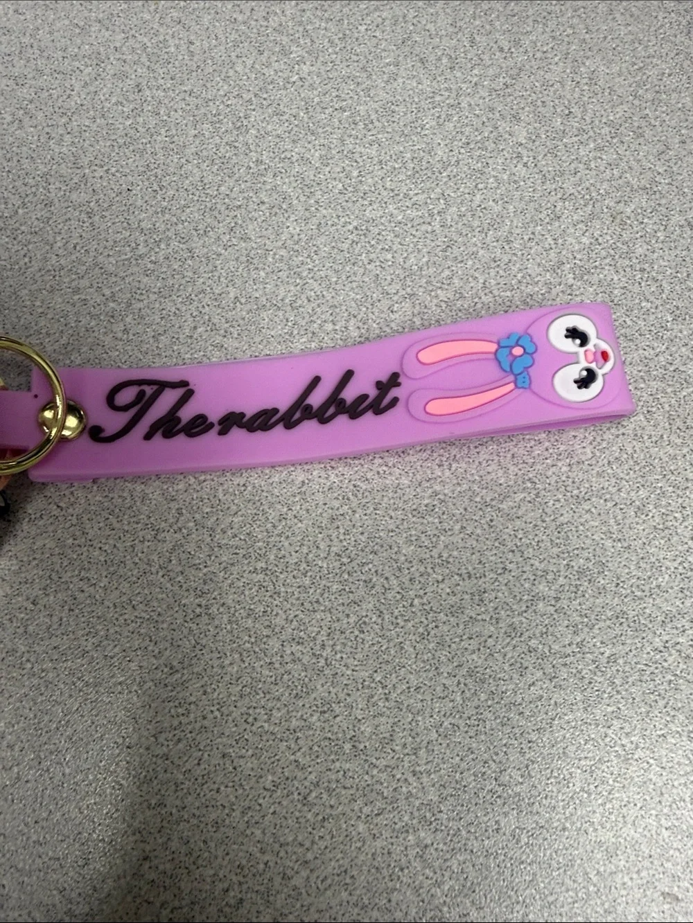 Purple Bunny Key & Card Holder Wristlet